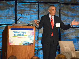 Mark Hahn presented Economic Forecast for the printing, packaging and related industries at Graph Ex
