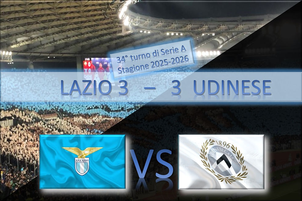 SERIE A - LAZIO-UDINESE - SPETTACOLARE 3 A 3