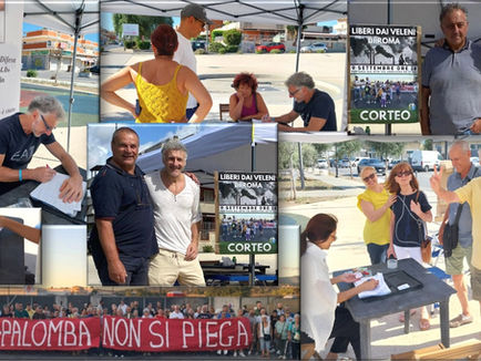 ARDEA - CONTINUA IL 6/7 SETTEMBRE LA RACCOLTA FIRME CONTRO L'INCENERITORE DI SANTA PALOMBA