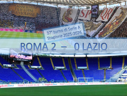 ROMA-LAZIO 2-0 - GIALLOROSSI IN "ZONA CHAMPIONS" - BIANCOCELESTI IN "ZONA AMORFA"