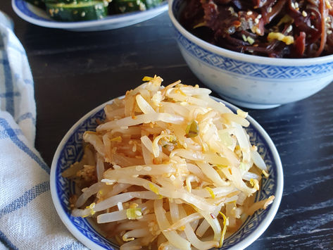 韓式涼拌芽菜 (素食譜 | 中文)