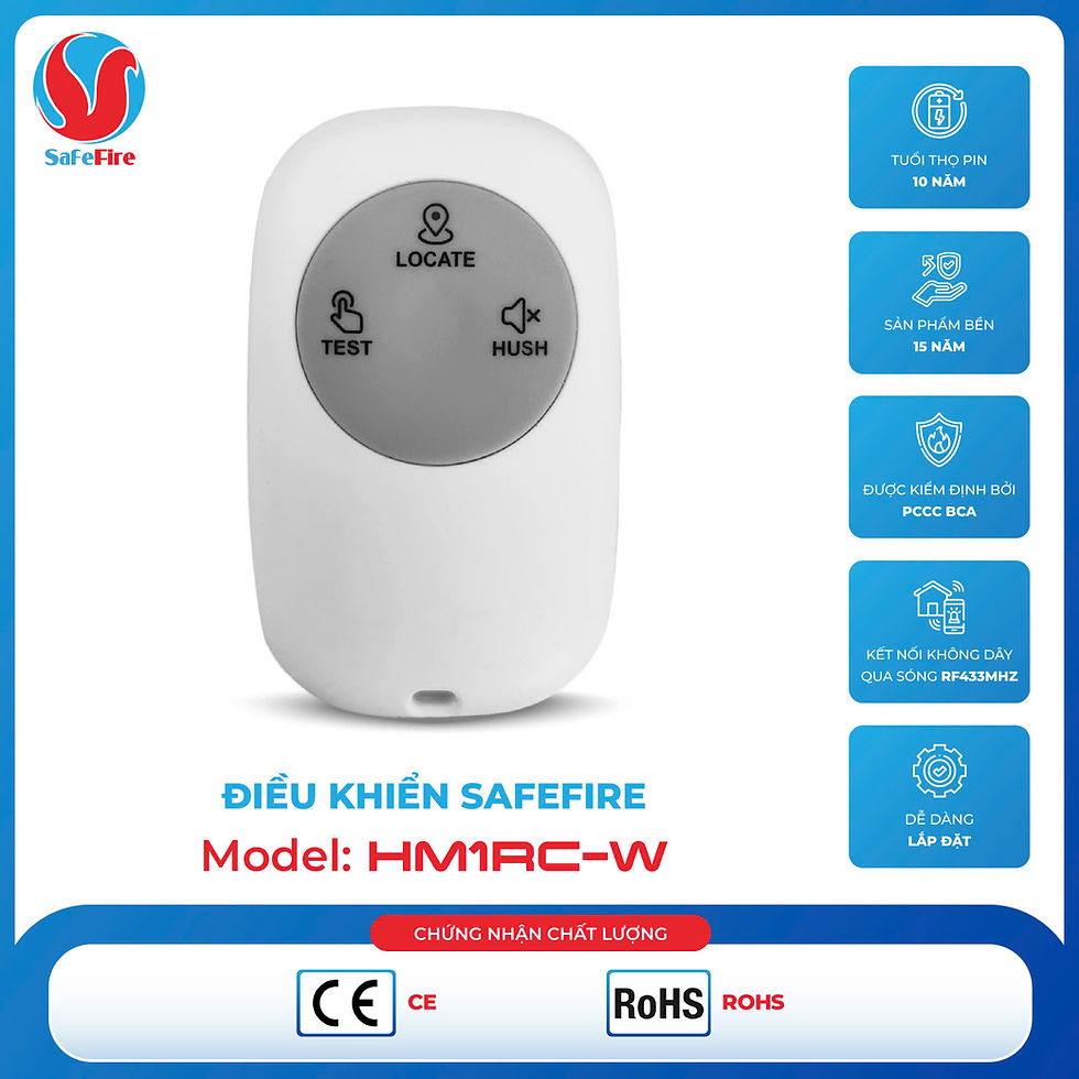 This image showing Vicinity Safety product: The remote that will check battery life and function of the siren