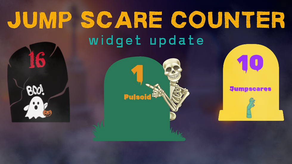 Jump Scare Gui Script Updated Jump Scare Counter widget for your Halloween stream