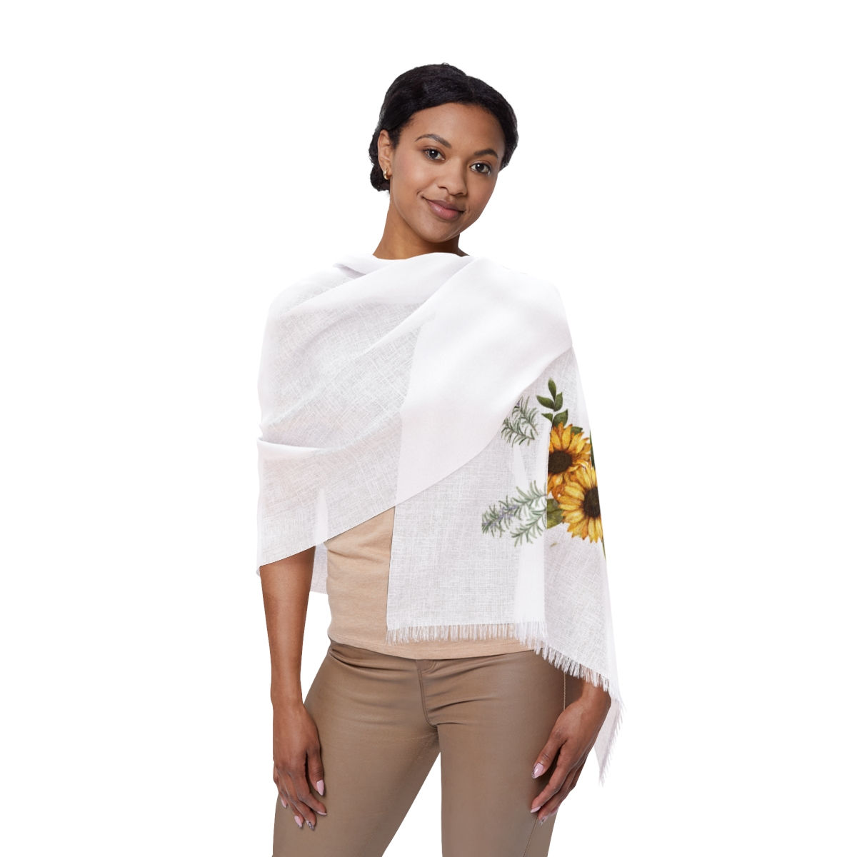 Sunflowers and Rosemary - Light Scarf