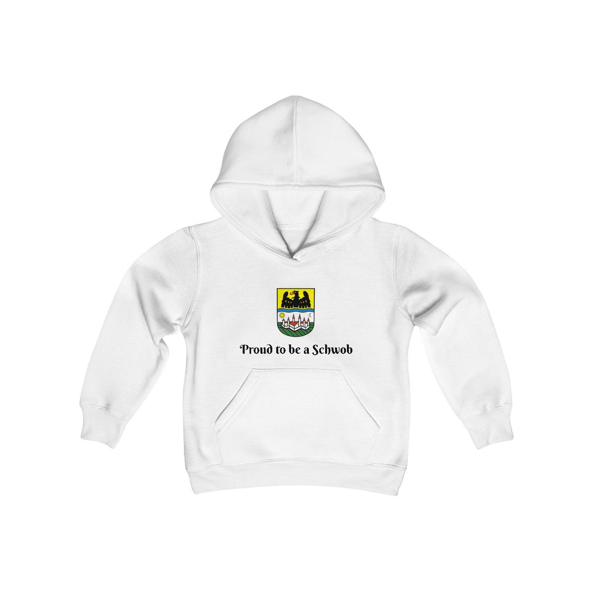 Donauschwabien Crest - Proud to be a Schwob - Youth Hooded Sweatshirt