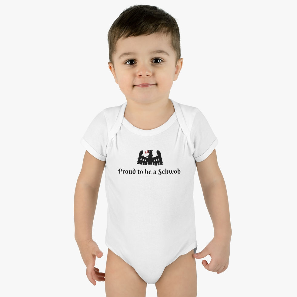 Thumbnail: Protective Eagle - Proud to be a Schwob - Infant Baby Rib Bodysuit