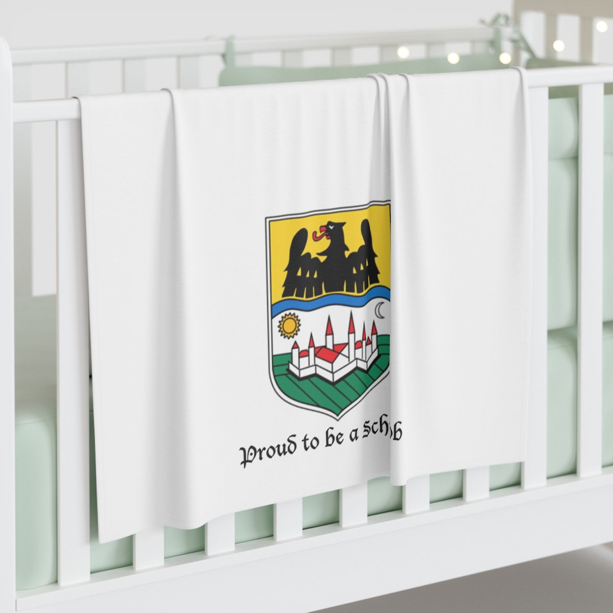 Donauschwabien Crest - Proud to be a Schwob - Baby Swaddle Blanket