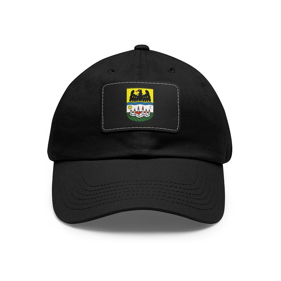 Thumbnail: Donauschwabien Crest - Hat with Leather Patch (Rectangle)