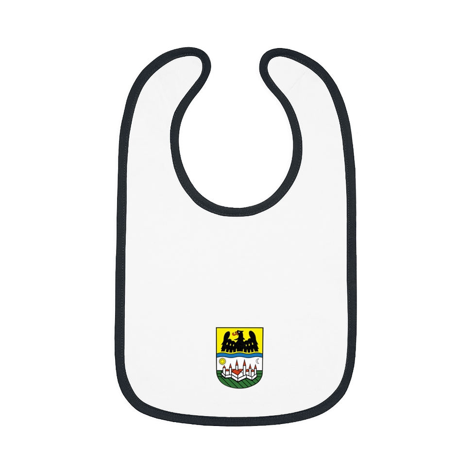 Donauschwabien Crest - Baby Contrast Trim Jersey Bib