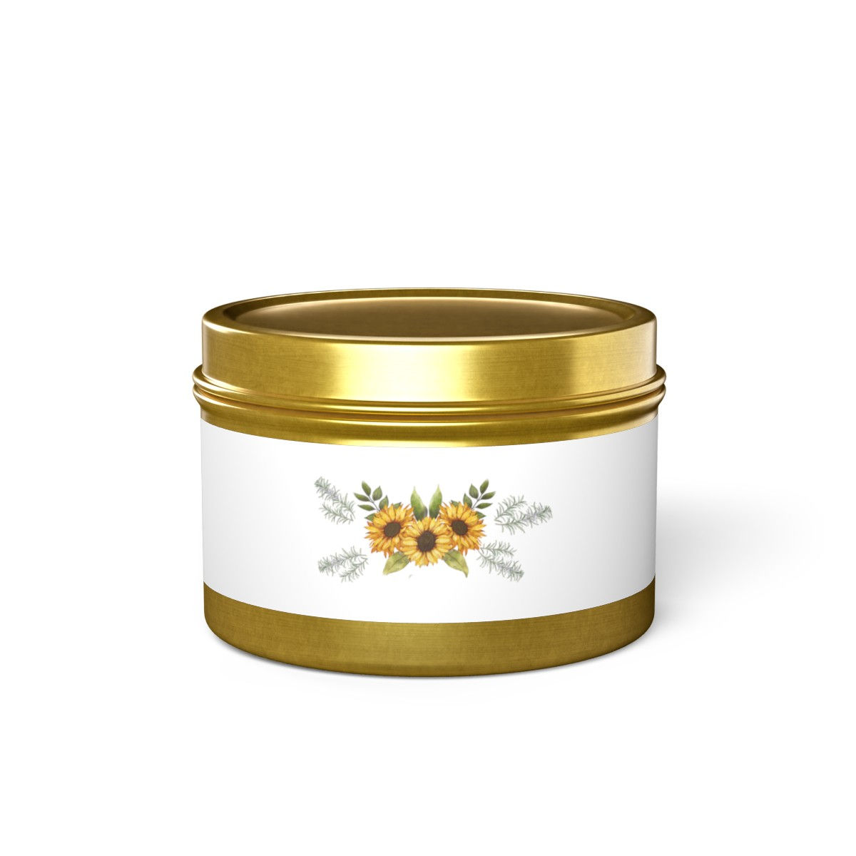 Sunflowers and Rosemary - Tin Candles