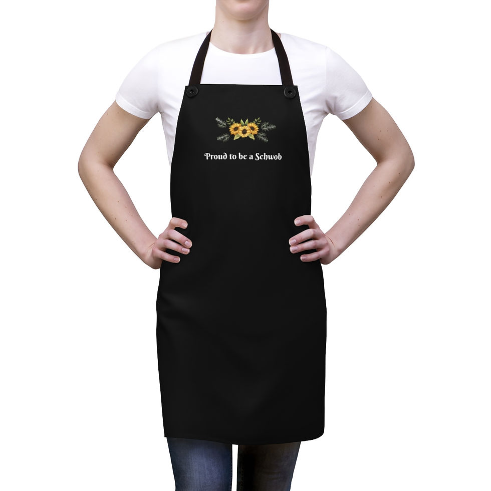 Sunflowers and Rosemary - Proud to be a Schwob - Apron