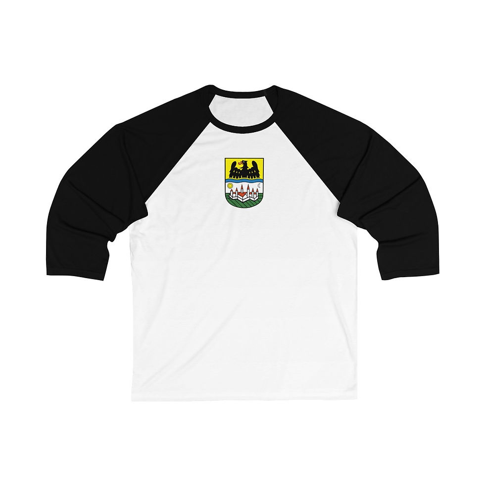 Donauschwabien Crest - Unisex 3\4 Sleeve Baseball Tee
