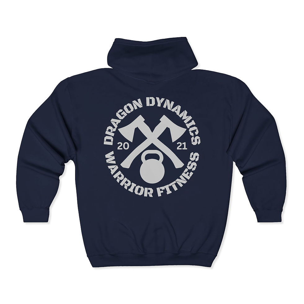 Thumbnail: Axe and Kettlebell Unisex Heavy Blend™ Full Zip Hoodie