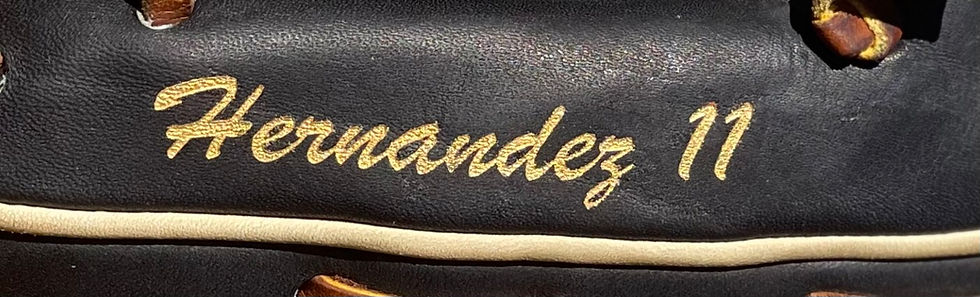 Thumbnail: COLOR! Single Area Glove Engraving