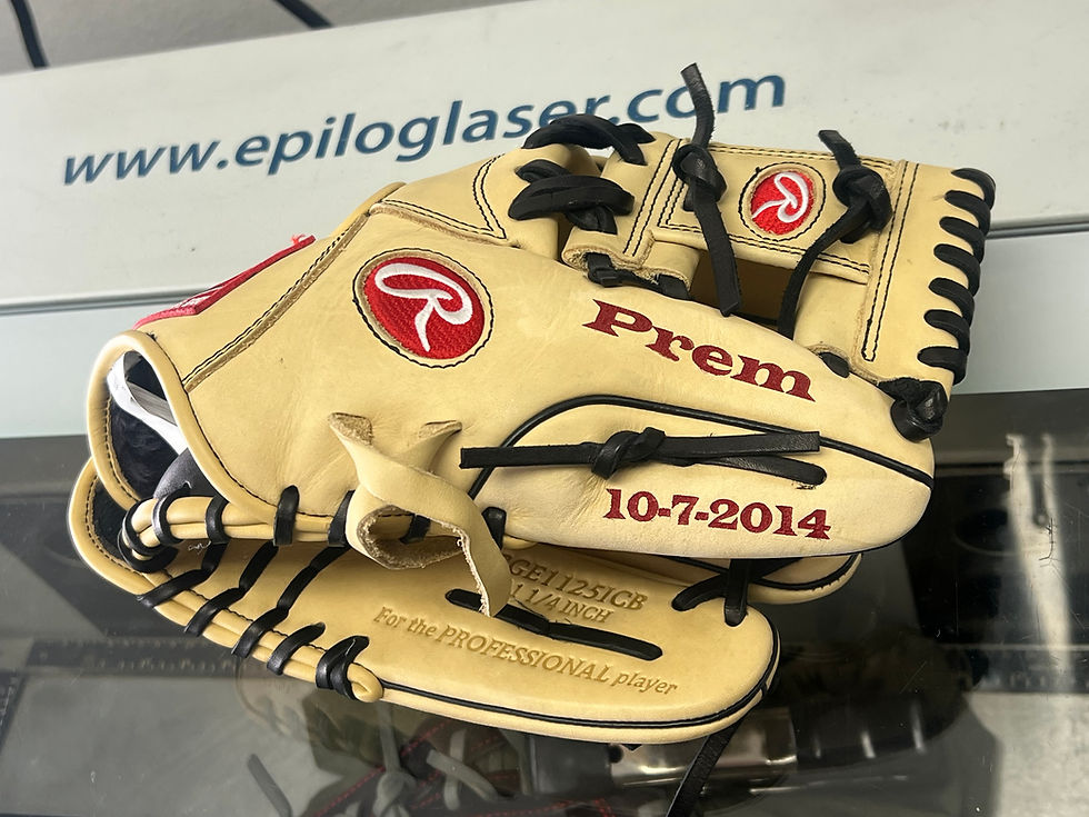 Thumbnail: COLOR! Single Area Glove Engraving