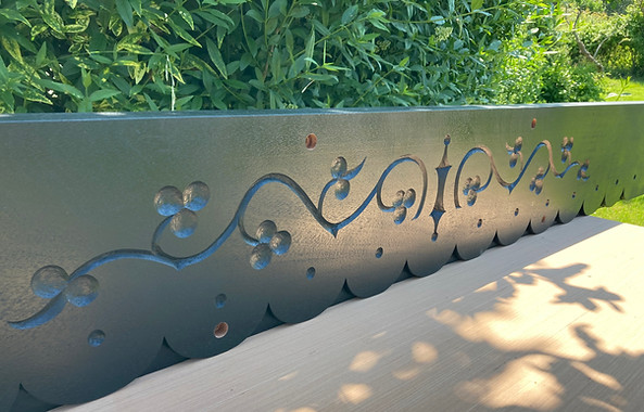 Wood carved replacement fascia