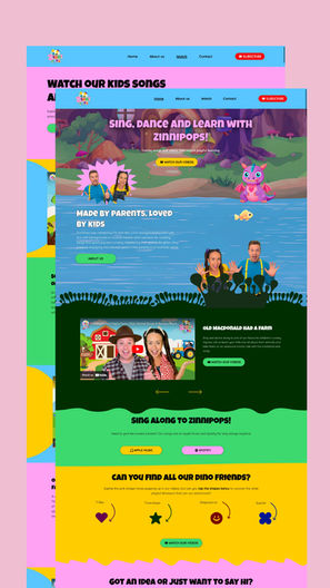 Zinnipops Wix website