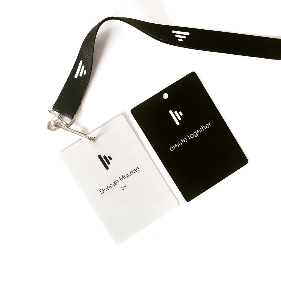 Custom printed event lanyards