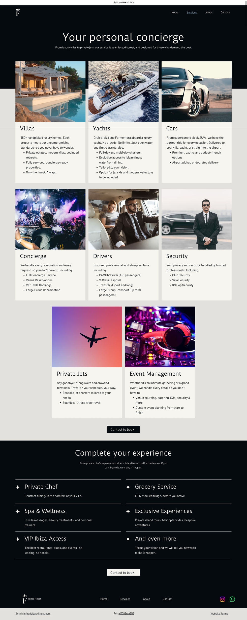 IF services page desktop