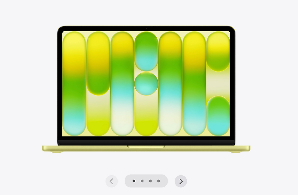 Lime green Apple Neo Laptop