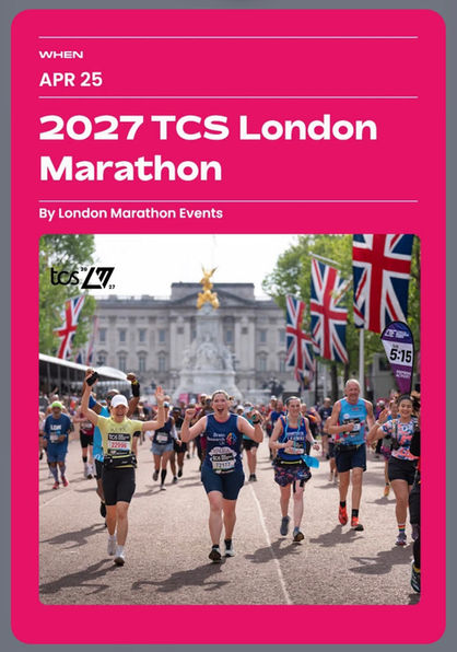 Will you be in London Marathon next year? Or will you be starting your business instead? (Or both!)