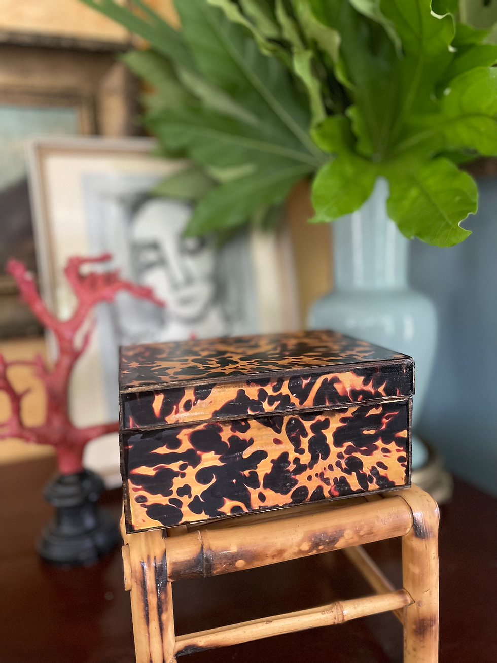 Thumbnail: “Amber” Reproduction Mid Tortoise Box  