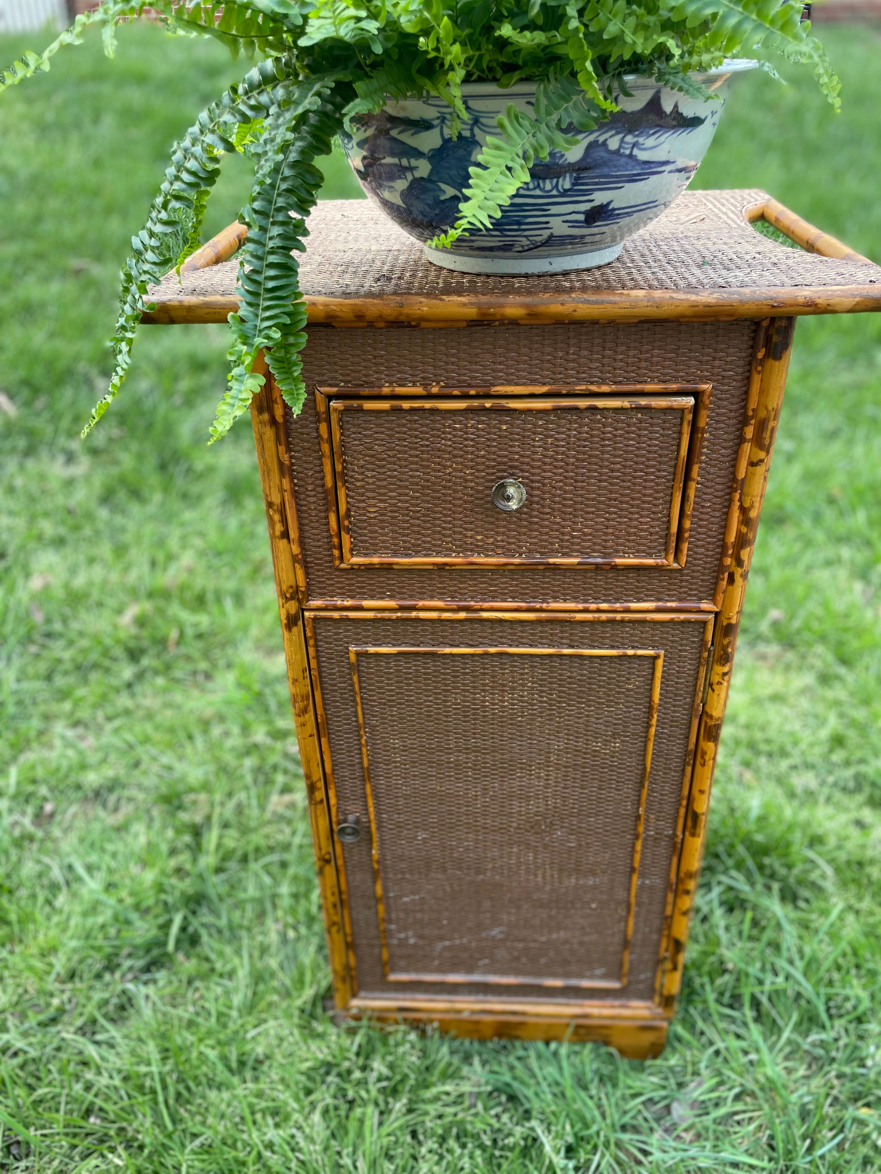 Tortoise Bamboo Floor Cabinet 