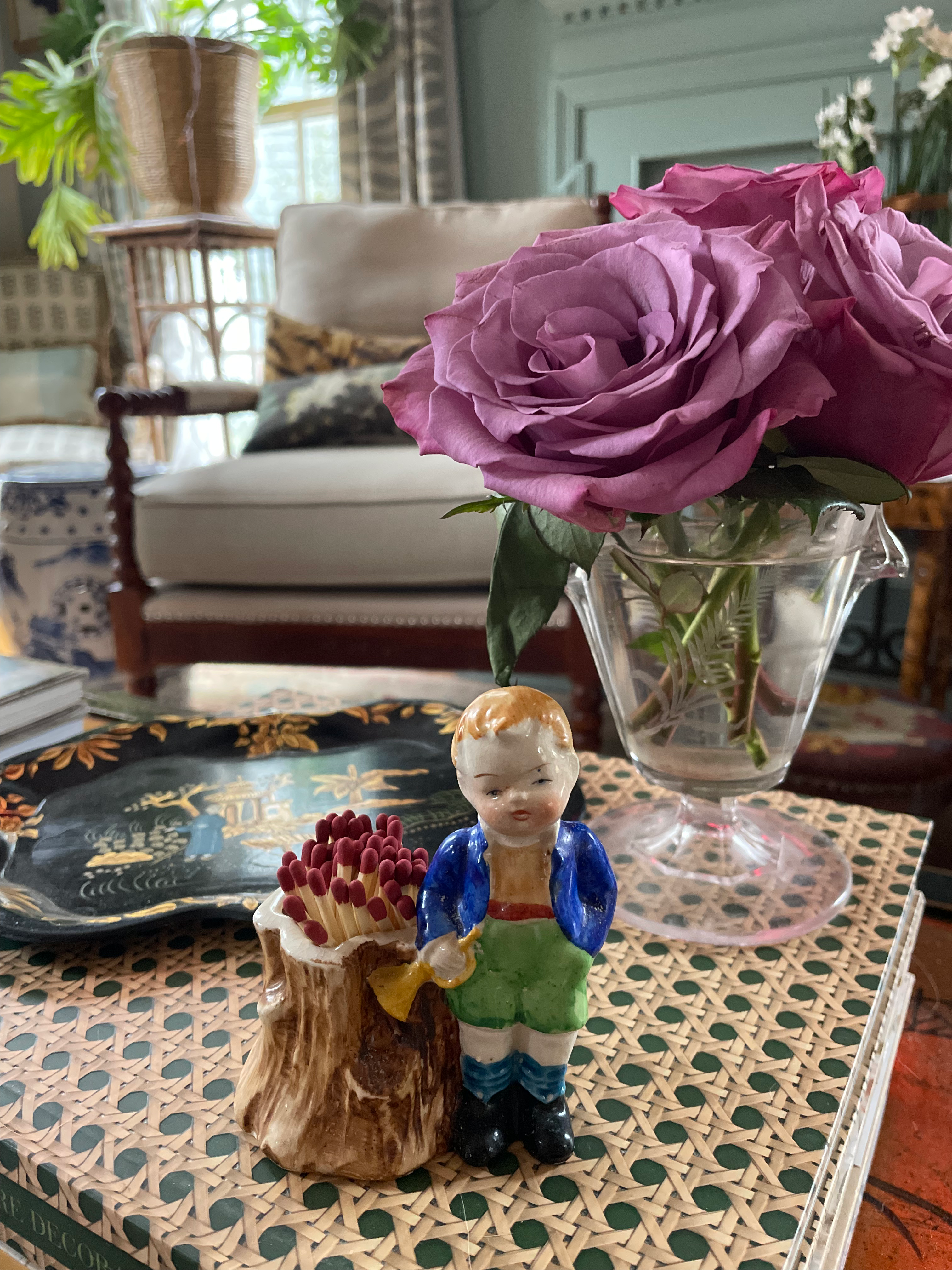 Little Boy Blue Match Holder 