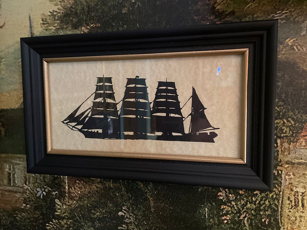 Thumbnail: Cargo ship silhouette 