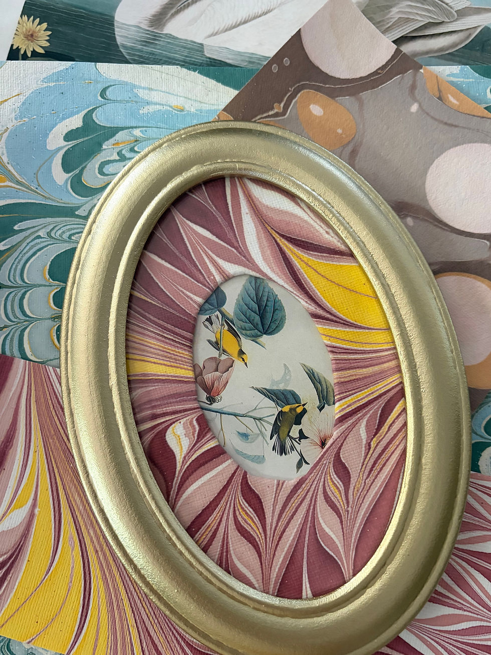 Thumbnail: Oval Audobon in Pink 