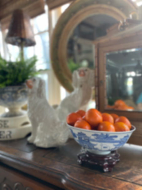 Blue and White Pagoda Bowl with Stand 