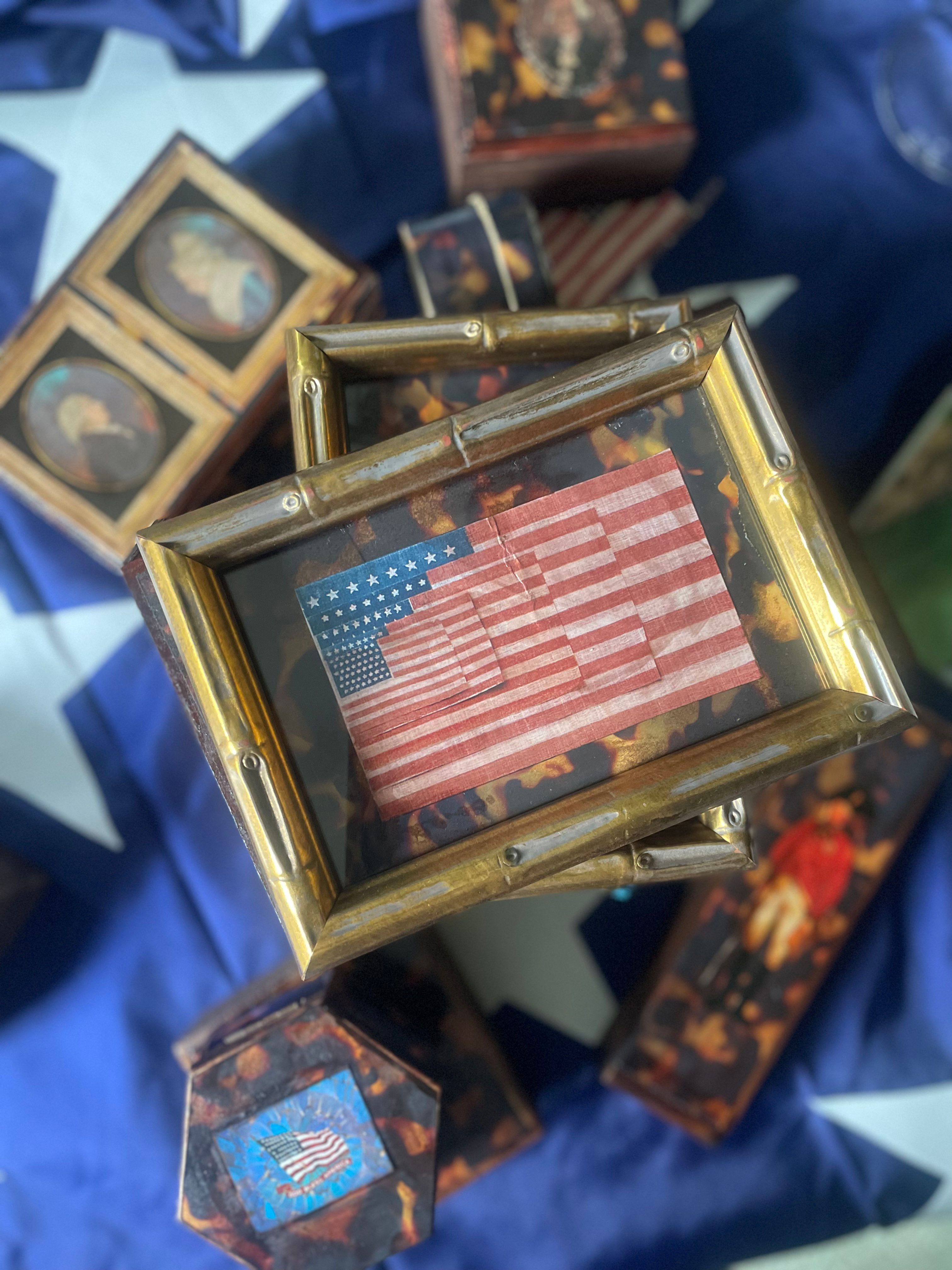 Tortoise Artwork “Layered Flags”