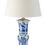 Thumbnail: Trumpet vase lamp in blue and white 