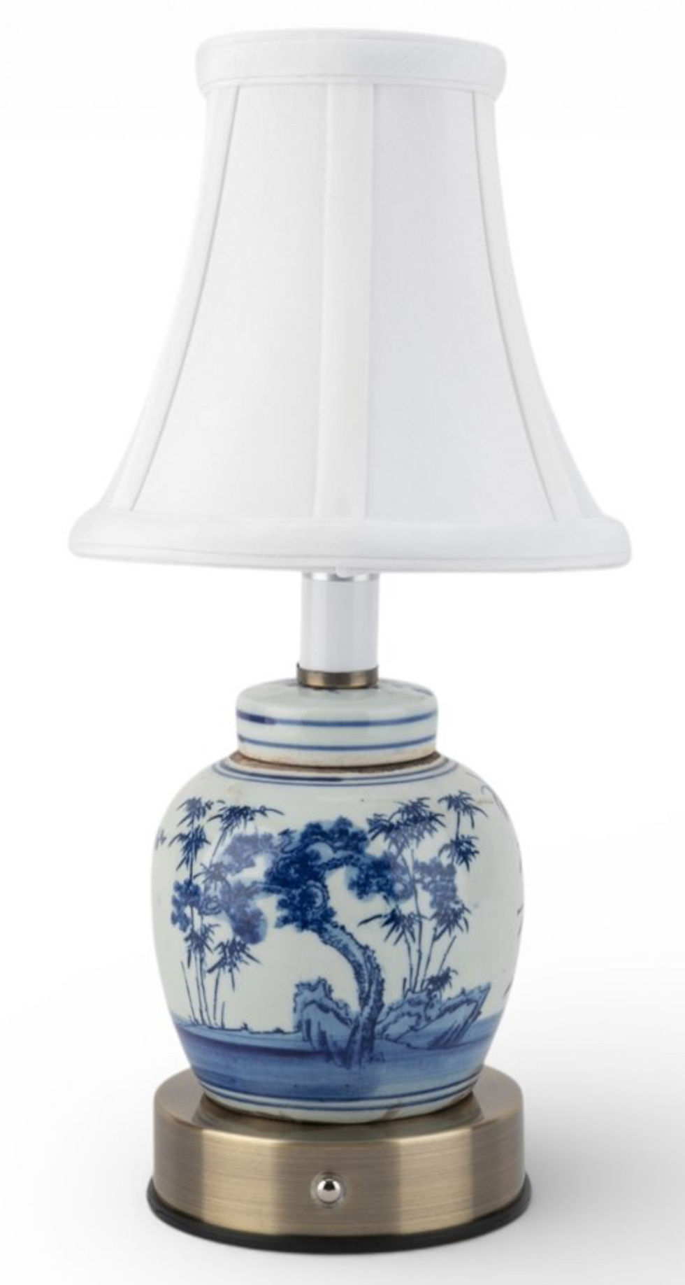 Thumbnail: Cordless Blue and White Table Lamps