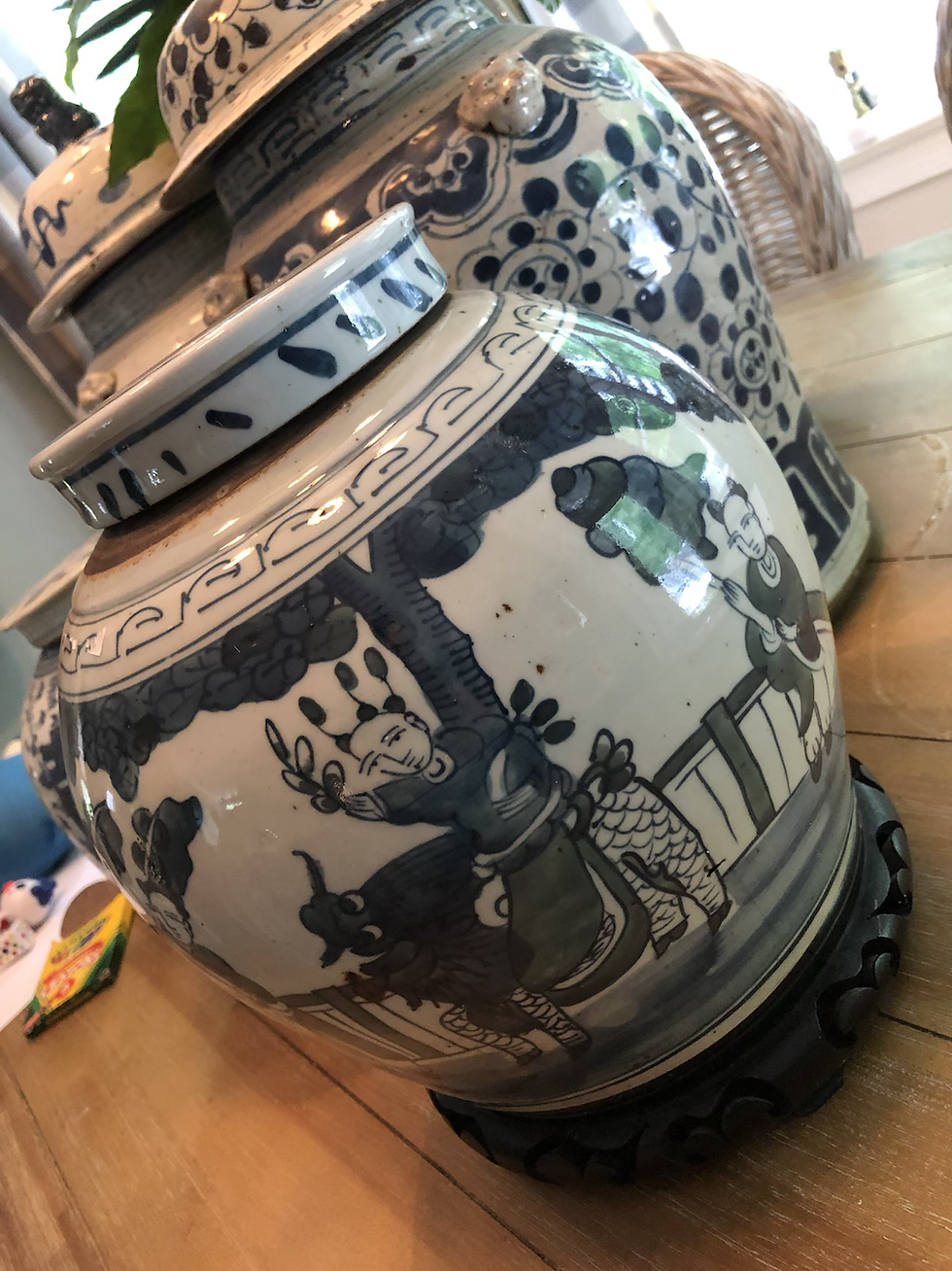 Thumbnail: Ginger jar with kids playing 