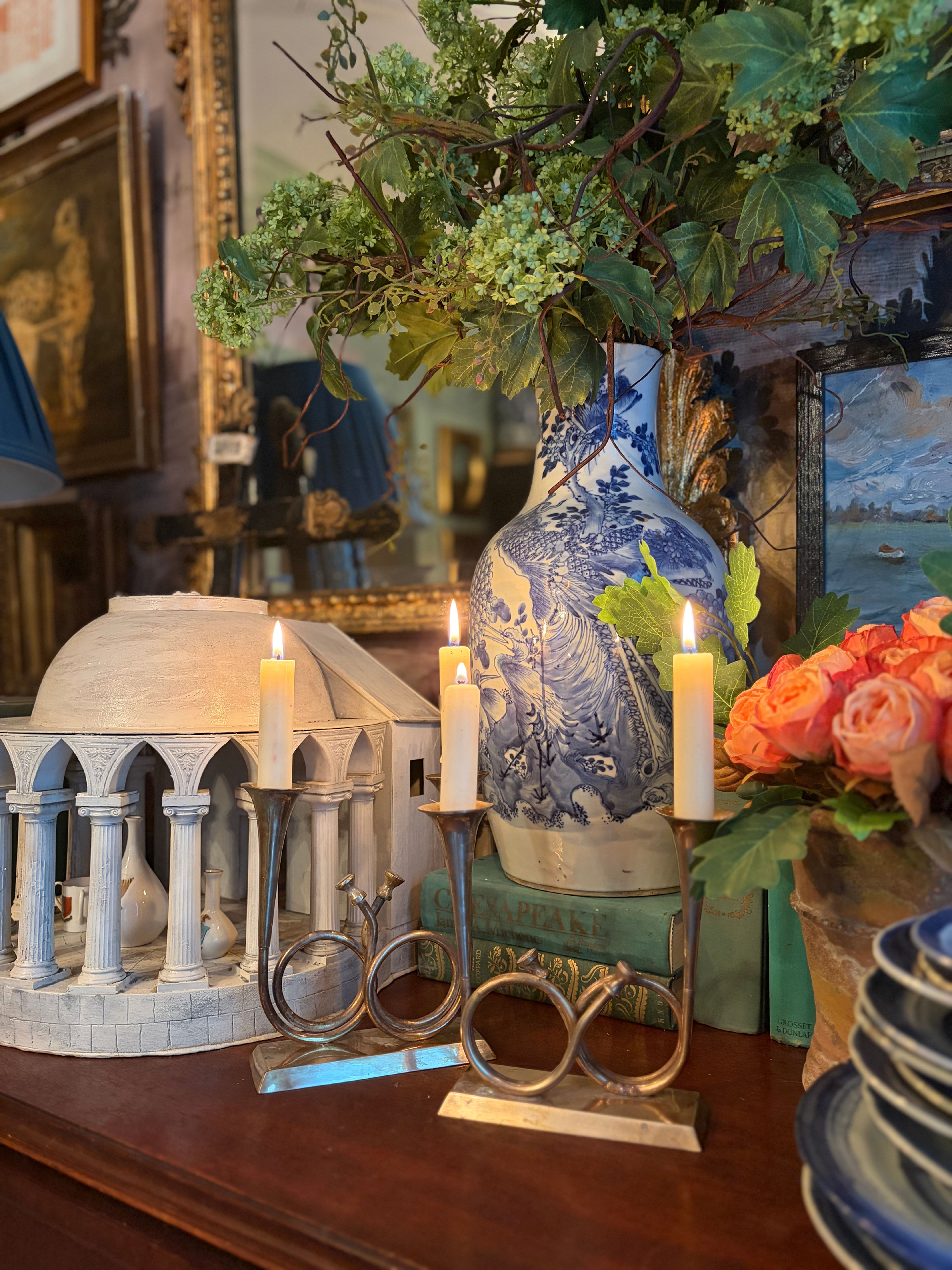 French Horn Candelabras 