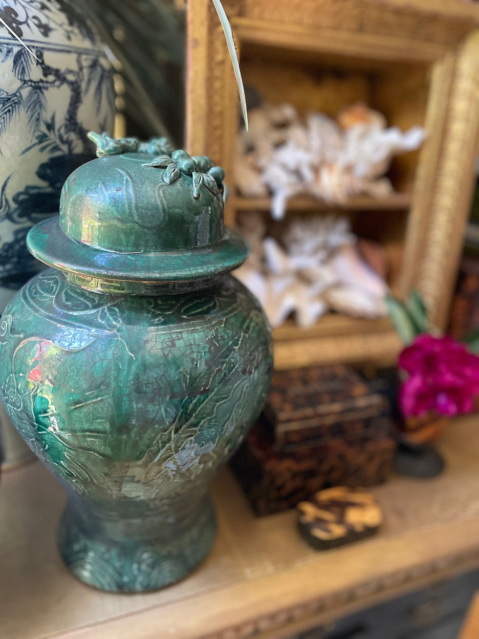 Thumbnail: Gorgeous green temple jar 
