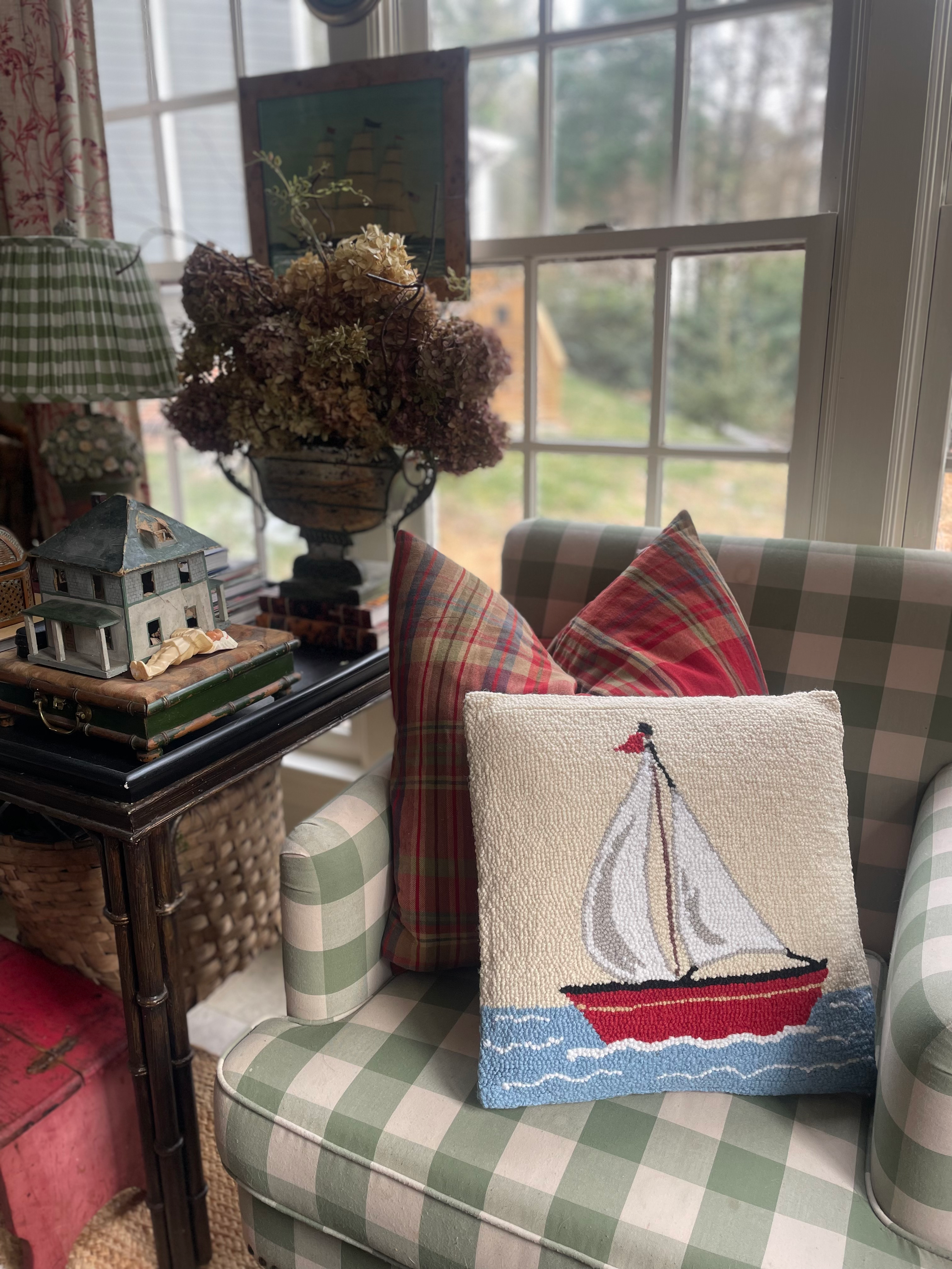 Sailboat Hook Pillow 