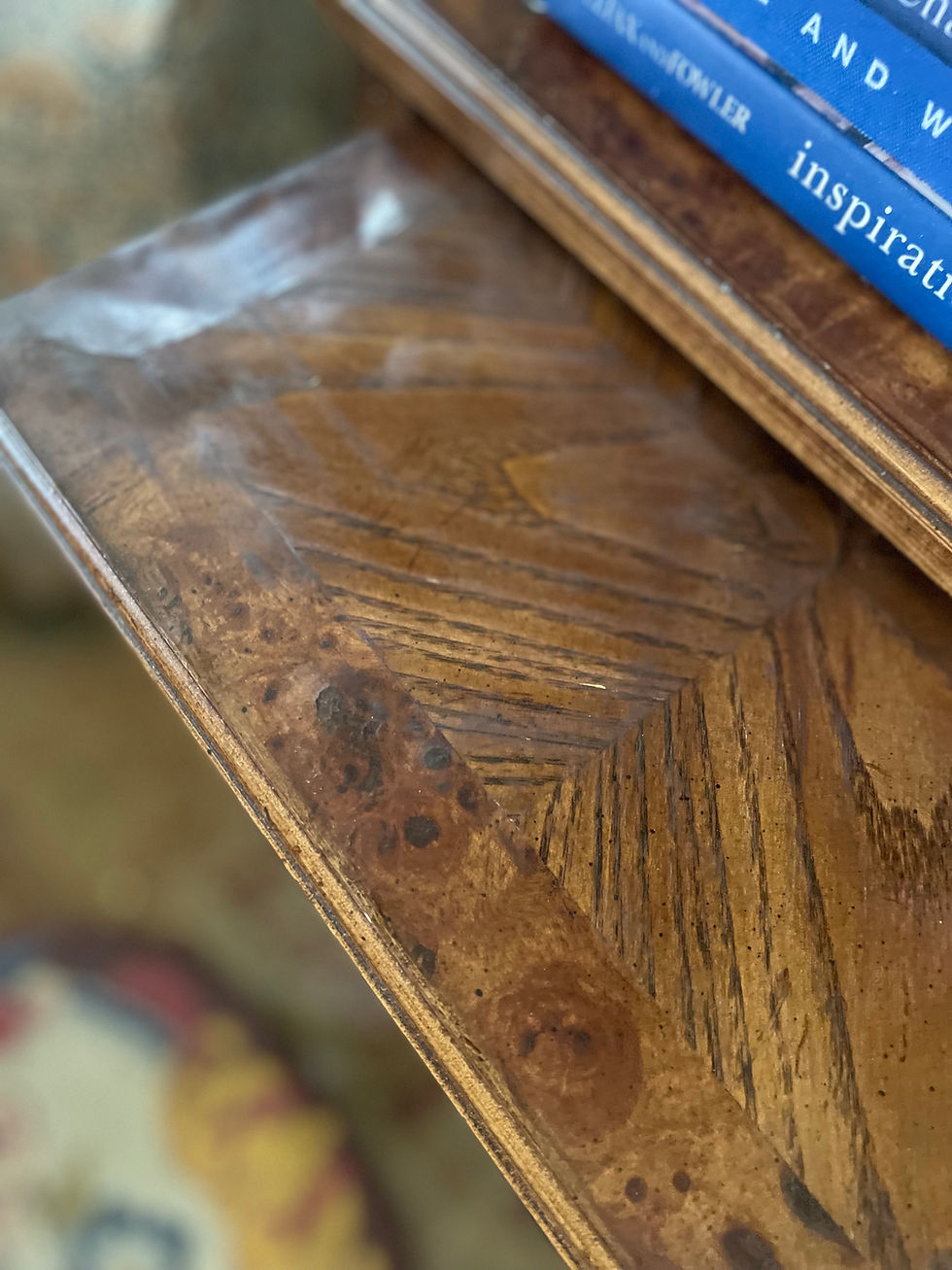 Thumbnail: Faux Bamboo Nesting Table Set