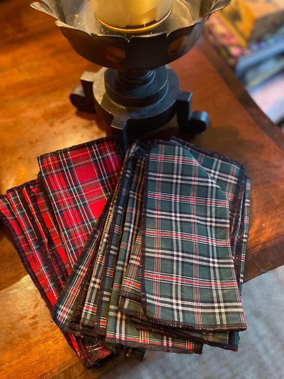 Thumbnail: Plaid napkins (6) 