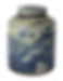 Large cylinder jar with floral bird design 