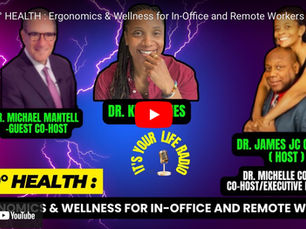 Ergonomics & Wellness for In-Office and Remote Workers - 360 ° Health with Dr. James Cooley, MBA and Michael Martell, Ph.D.