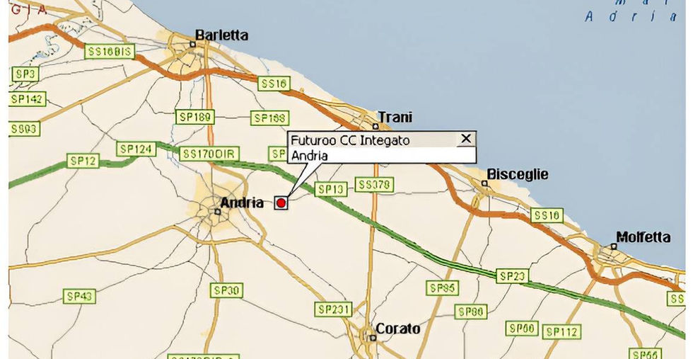 map building land andria italy