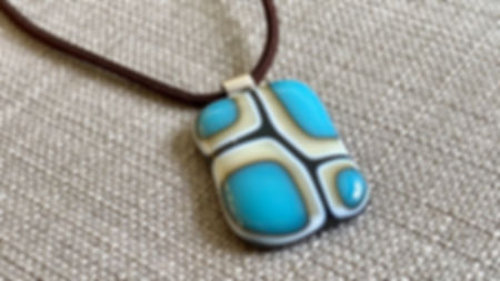 Intersections Collection turquoise, vanilla & dark grey Pendant