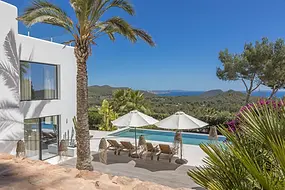 Es Cubells Sea-View Villa for Sale: Infinity Pool, Formentera Views & 6 Bedrooms