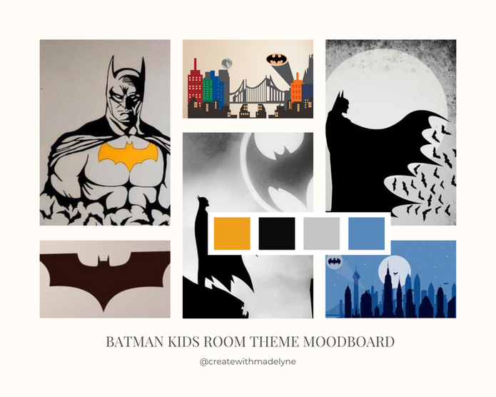 Batman Theme for Boys Room Moodboard.png