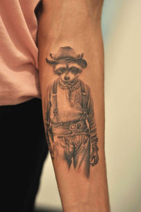 rocky raccoon tattoo