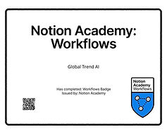 Notion certification workflows Global Trend AI