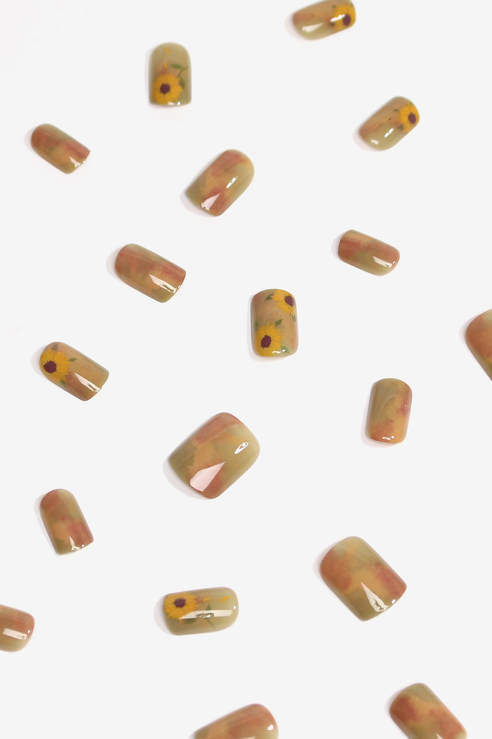 Thumbnail: Sunflower Watercolor | Soft & Durable Press-On Nails