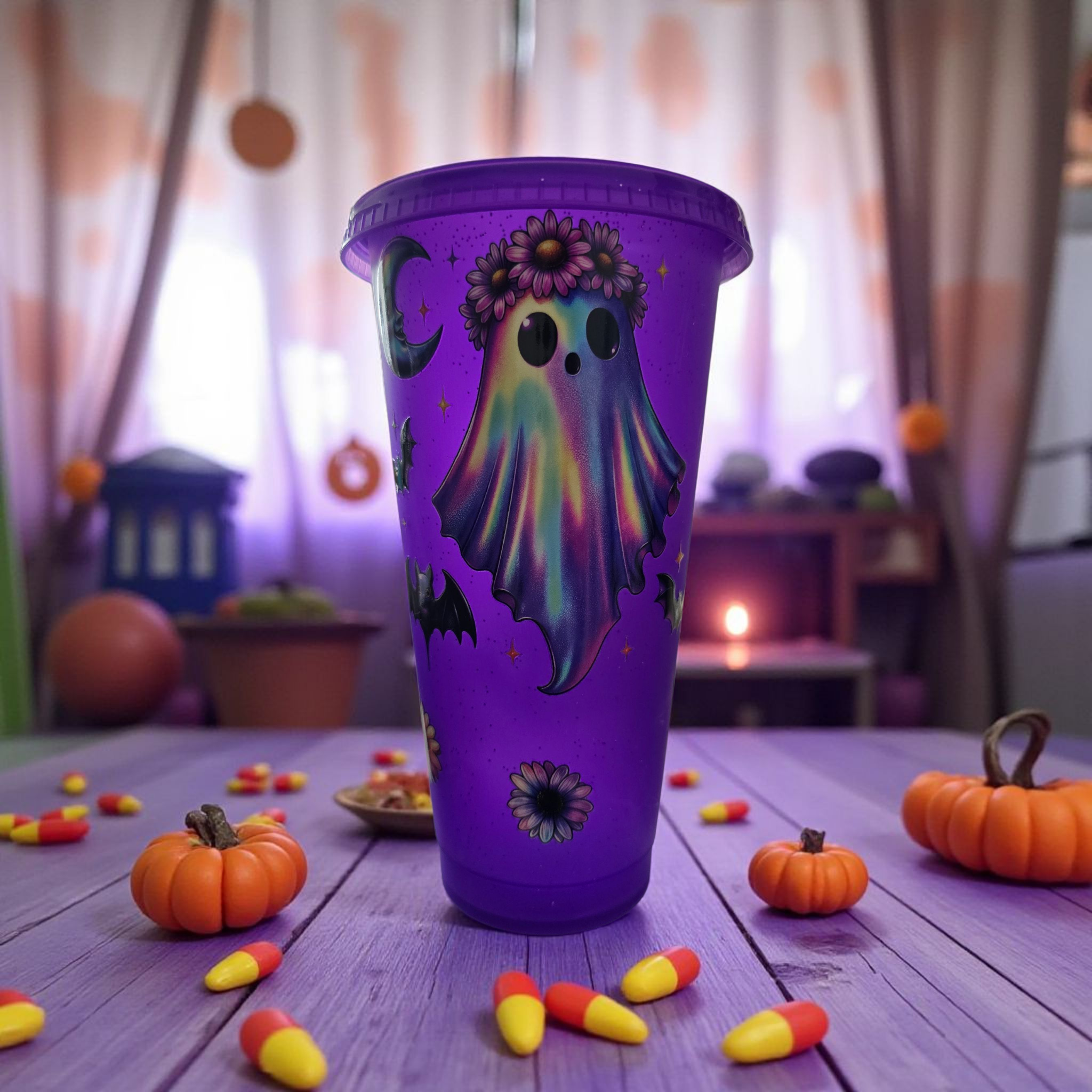 Cute Ghost Halloween Tumbler 
